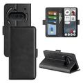 Nothing Phone (3a) Wallet Case with Magnetic Closure - Calf Texture - Black