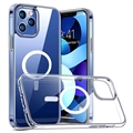 Okkes MagSafe iPhone 13 Pro Hybridní Pouzdro - Průhledné