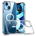 Okkes MagSafe iPhone 14 Hybridní Pouzdro - Průhledné