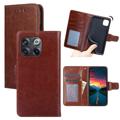 OnePlus 10T/Ace Pro Wallet Case with Magnetic Closure - Brown