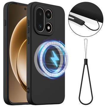 Tekuté silikonové pouzdro pro OnePlus 15 – kompatibilní s MagSafe – Černé