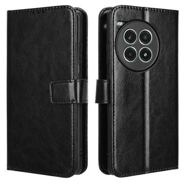 OnePlus Ace 3 Pro Wallet Case with Magnetic Closure - Black