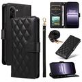 OnePlus Ace 5 Racing/Nord CE5 Luxury Quilted Wallet Case - Black