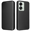 Samsung Galaxy M53 Flip Case - uhlíkové vlákno - černá