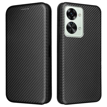 Samsung Galaxy M53 Flip Case - uhlíkové vlákno - černá