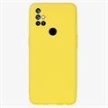 OnePlus Nord N10 5g pogumované plastové pouzdro - žlutá