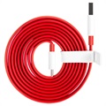 OnePlus Warp Charge Type -C kabel 5461100012 - 1,5 m - červená / bílá