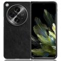 Oppo Find N3/OnePlus Open Potažené Plastové Pouzdro - Černé