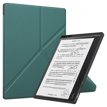 Kobo Elipsa 2E Origami Stand Folio Case - Green