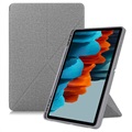 Origami Stand Samsung Galaxy Tab S7+ Folio pouzdro - šedá