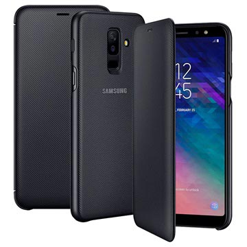 Samsung Galaxy A6+ (2018) Obal peněženky EF -WA605CBEGWW - Černá