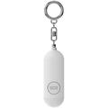 PA100 130dB Rechargeable Personal Safety Alarm with LED - White