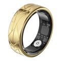 PX02 Crack Design Multi-Function Smart Ring with Photo Control - Size: 19mm - Gold