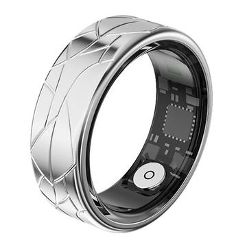 PX02 Crack Design Multi-Function Smart Ring with Photo Control - Size: 20.7mm
