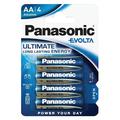 Panasonic Evolta LR6/AA Alkaline Batteries - 4 Pcs.