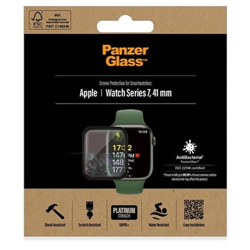 Panzerglass Antibakterial Apple Watch Series 7 Screen Protector