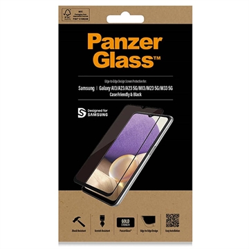 Samsung Galaxy A13/A23 PanzerGlass Case Friendly Ochranné Tvrzené Sklo - Černá Hrana