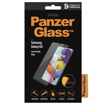 Přátelský případ Panzerglass Samsung Galaxy A51 Screen Protector - Black