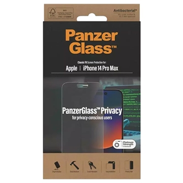 Ochranná Fólie PanzerGlass Classic Fit Privacy pro iPhone 14 Pro Max