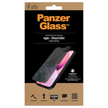 Panzerglass Privacy Antibakterial iPhone 13 Mini Screen Protector