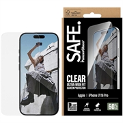 iPhone 17/16 Pro PanzerGlass Safe Ultra-Wide Fit Tempered Glass Screen Protector - 9H - Clear