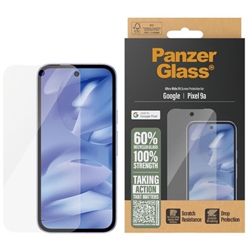 Ochranné tvrzené sklo Google Pixel 9a PanzerGlass Ultra-Wide Fit EasyAligner - Jasný