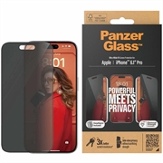 iPhone 15 Pro PanzerGlass Ultra-Wide Fit Privacy EasyAligner Screen Protector - Black Edge