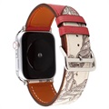 Apple Watch Series 9/8/SE (2022)/7/SE/6/5/4/3/2/1 Vzor kožený popruh - 41 mm/40 mm/38 mm