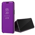 Luxusní série Mirror View Samsung Galaxy A6S Flip Case - Purple
