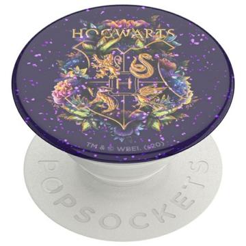 Rozšiřující stojánek a úchyt PopSockets Harry Potter - Glitter Hogwarts Floral
