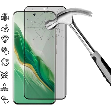 Honor Magic6 Full Cover Ochranné Tvrzené Sklo Privacy - Černý Okraj