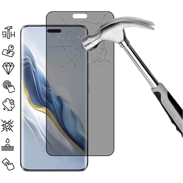 Honor Magic6 Pro Full Cover Ochranné Tvrzené Sklo Privacy - Černý Okraj