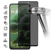 Motorola Moto G35 Full Cover Ochranné Tvrzené Sklo Privacy - Černý Okraj