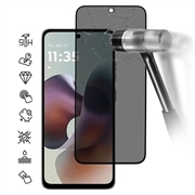 Motorola Moto G56 Full Cover Ochranné Tvrzené Sklo Privacy - Černý Okraj