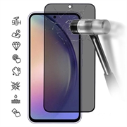Samsung Galaxy A55 Full Cover Ochranné Tvrzené Sklo Privacy - Černý Okraj