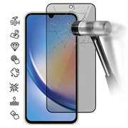 Samsung Galaxy M35 Full Cover Ochranné Tvrzené Sklo Privacy - Černý Okraj