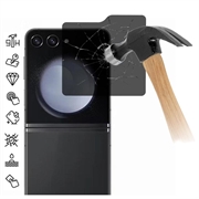 Samsung Galaxy Z Flip6/Z Flip7 FE Full Cover Ochranné Tvrzené Sklo Privacy - Černý Okraj