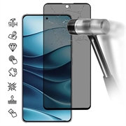 Ochranné Tvrzené Sklo Xiaomi Redmi Note 14 4G/5G Privacy Full Cover – Černý Okraj