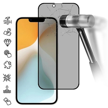 Ochranné Tvrzené Sklo iPhone 16e Privacy Full Cover – Černý Okraj
