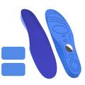 Protective Shoe Insoles with AirTag 1/2 Holder for Kids and Seniors - 155-170mm - Blue