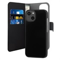 Puro 2-in-1 magnetický iPhone 13 Mini peněženka-černá