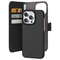 Puro 2-in-1 magnetický iPhone 15 Pro peněženka - Černá