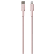 Puro Icon Soft USB-C / Lightning kabel - 1,5 m - růžový