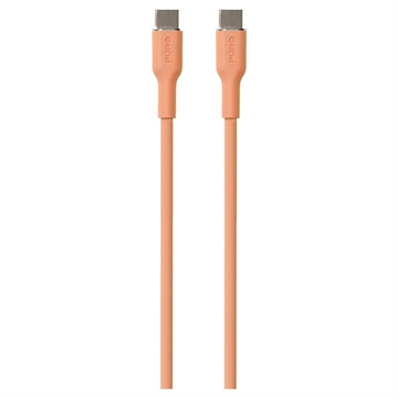 Puro Icon Soft USB-C / USB-C kabel - 1,5 m - broskvový