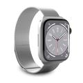 Popruh Puro Milanese Apple Watch Series 9/8/SE (2022)/7/SE/6/5/4/3/2/1 - 41 mm/40 mm/38 mm - stříbrný