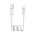 Puro USB-A / Lightning Spiral Cable - 1m - White