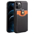 Qialino Business Style iPhone 12 Pro Max Leather Case - černá