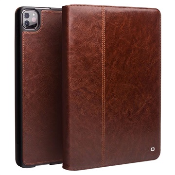 Qialino Classic iPad Pro 12.9 (2020) Folio Leather Case - hnědá