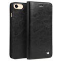iPhone 7/8/SE (2020)/SE (2022) Qialino Classic Wallet Leather Case - černá