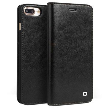 IPhone 7 Plus Qialino Classic Wallet Leather Case - černá